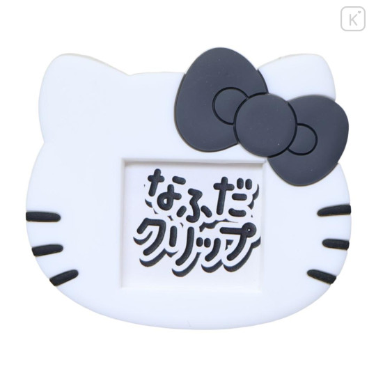 Japan Sanrio Name Badge & Clip - Hello Kitty : Grey - 1
