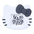 Japan Sanrio Name Badge & Clip - Hello Kitty : Grey - 1