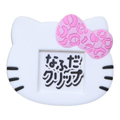 Japan Sanrio Name Badge & Clip - Hello Kitty : Leopard Pink