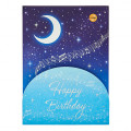 Japan Sanrio 3D Greeting Card - Happy Birthday & Music Piano Star Night - 3