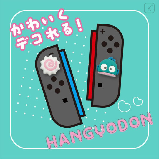Japan Sanrio Analog Stick Cover Thumb Grips - Hangyodon - 6