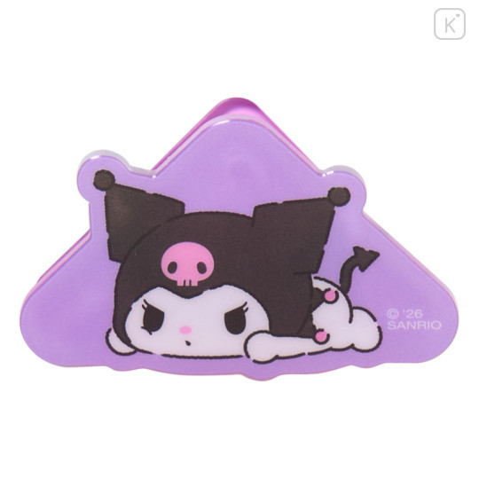 Japan Sanrio Original Acrylic Corner Clip Set - Kuromi : Relax - 3
