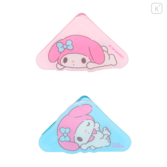 Japan Sanrio Original Acrylic Corner Clip Set - My Melody : Relax - 2
