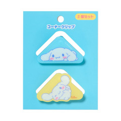 Japan Sanrio Original Acrylic Corner Clip Set - Cinnamoroll : Relax