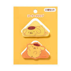 Japan Sanrio Original Acrylic Corner Clip Set - Pompompurin : Relax