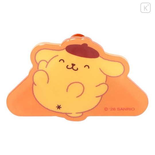 Japan Sanrio Original Acrylic Corner Clip Set - Pompompurin : Relax - 4