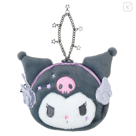 Japan Sanrio Original Face-shaped Pouch - Kuromi : Tokimeki Planet - 1