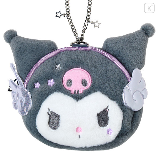 Japan Sanrio Original Face-shaped Pouch - Kuromi : Tokimeki Planet - 2