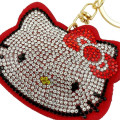 Japan Sanrio Rhinestone Mascot Keychain - Hello Kitty : Face - 4