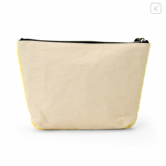 Japan Sanrio Sagara Embroidered Cosmetic Pouch - Hello Kitty : Watering Yellow - 2
