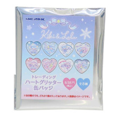Japan Sanrio Secret Can Badge - Little Twin Stars : Snow Little Fantasy Heart Glitter : Blind Box