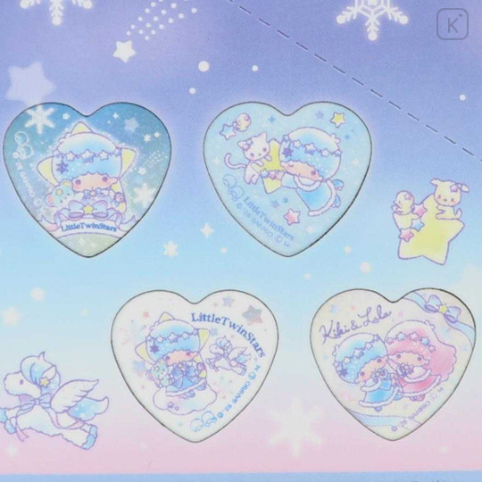Japan Sanrio Secret Can Badge - Little Twin Stars : Snow Little Fantasy Heart Glitter : Blind Box - 2