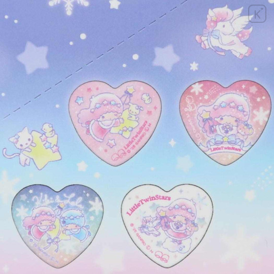 Japan Sanrio Secret Can Badge - Little Twin Stars : Snow Little Fantasy Heart Glitter : Blind Box - 3
