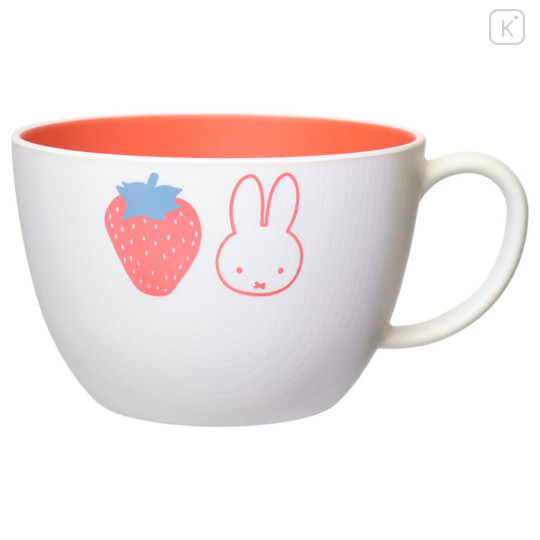 Japan Miffy Soup Mug - Miffy : Strawberry Orange - 1