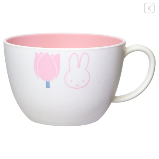 Japan Miffy Soup Mug - Miffy : Tulip Pink - 1