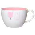 Japan Miffy Soup Mug - Miffy : Tulip Pink - 1
