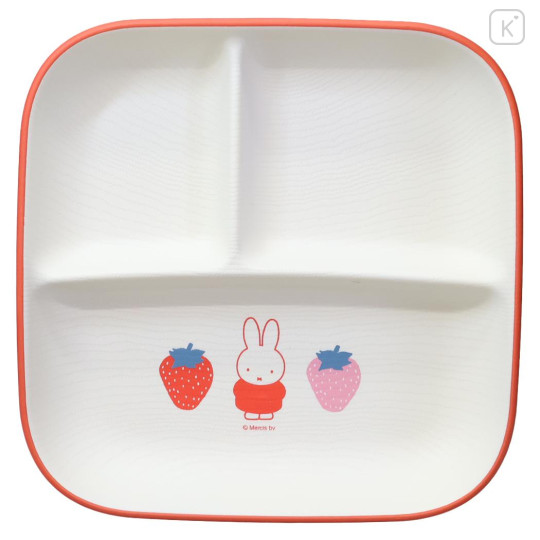 Japan Miffy Divided Plate - Miffy : Strawberry - 1
