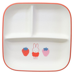 Japan Miffy Divided Plate - Miffy : Strawberry