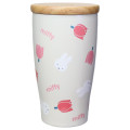 Japan Miffy Insulated Stainless Steel Tumbler with Lid - Miffy : Tulip Beige - 1