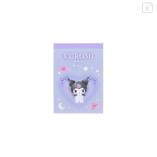 Japan Sanrio Mini Notepad - Kuromi : Dream Heart Purple - 1