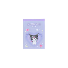 Japan Sanrio Mini Notepad - Kuromi : Dream Heart Purple