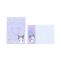 Japan Sanrio Mini Notepad - Kuromi : Dream Heart Purple - 3