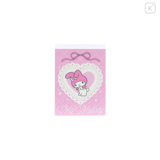 Japan Sanrio Mini Notepad - My Melody : Ribbon Pink - 1