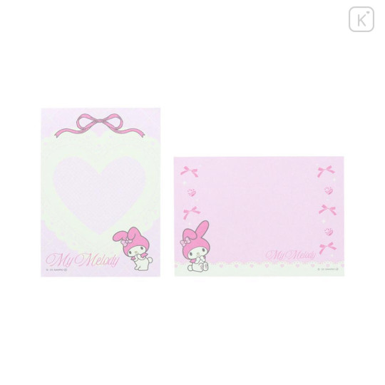Japan Sanrio Mini Notepad - My Melody : Ribbon Pink - 3