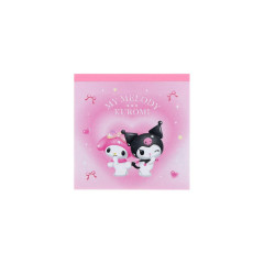 Japan Sanrio Square Memo - Kuromi & My Melody : Dream Pink