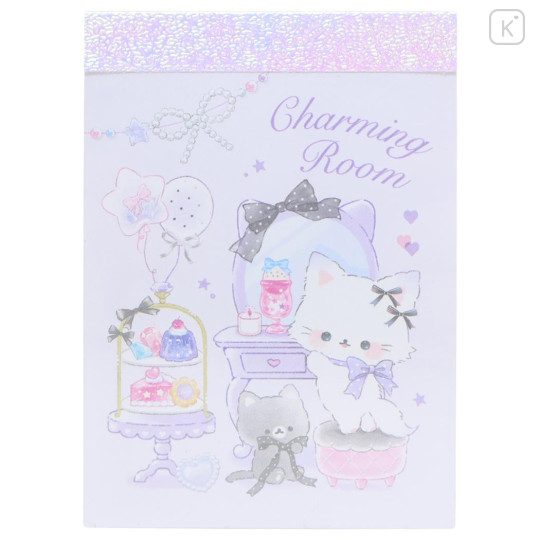 Japan Q-LiA Mini Notepad - Cat Charming Room - 1