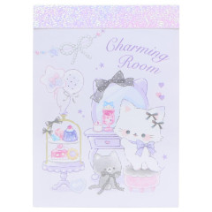 Japan Q-LiA Mini Notepad - Cat Charming Room