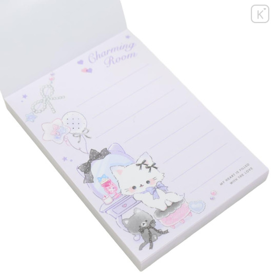 Japan Q-LiA Mini Notepad - Cat Charming Room - 2