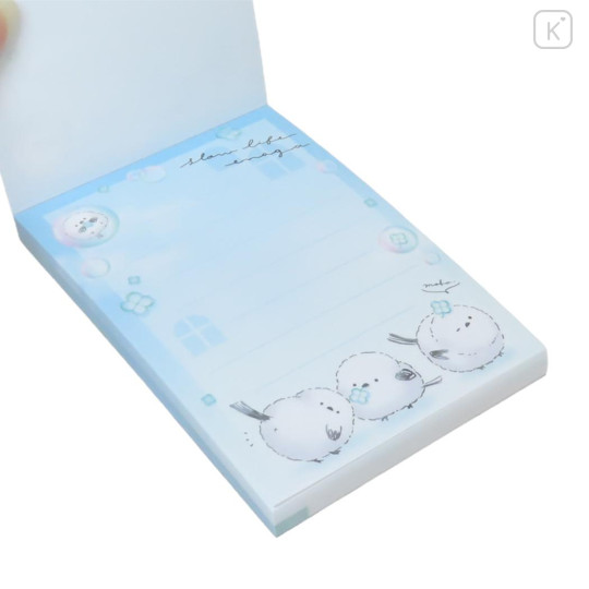 Japan Q-LiA Mini Notepad - White Bird Shimaenaga - 2