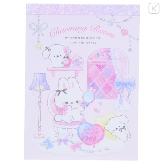 Japan Q-LiA A6 Notepad - Rabbit Charming Room - 1