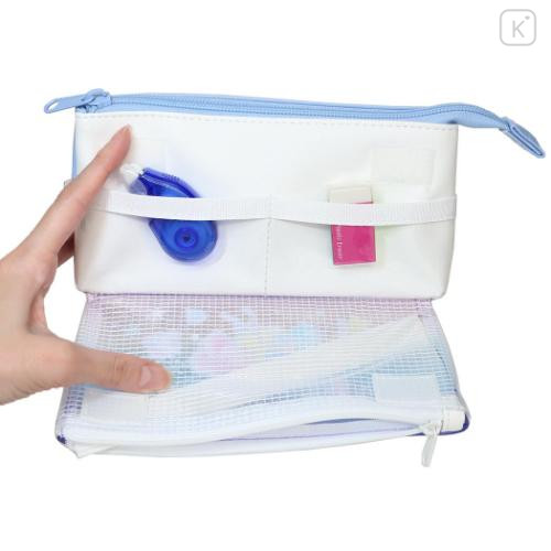 Japan Sanrio Flap Pen Pouch Pencil Case - Little Twin Stars : Snow Little Fantasy - 4