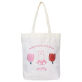 Japan Miffy Embroidered Tote Bag - Miffy : Tulip - 1
