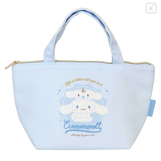 Japan Sanrio Insulated Cooler Lunch Bag - Cinnamoroll & Milk : Light Blue - 1