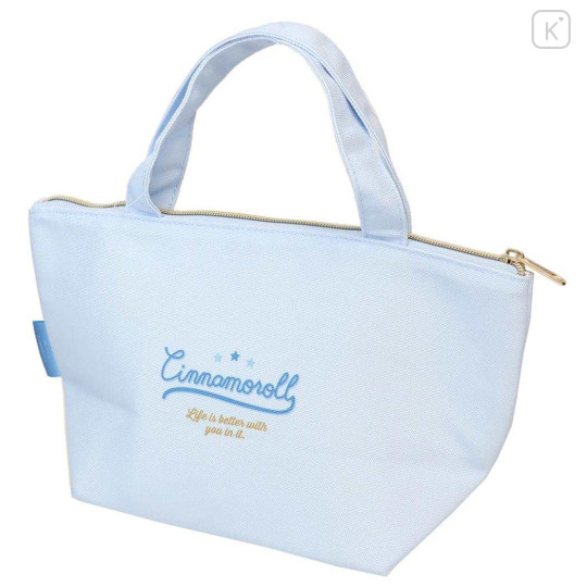 Japan Sanrio Insulated Cooler Lunch Bag - Cinnamoroll & Milk : Light Blue - 2