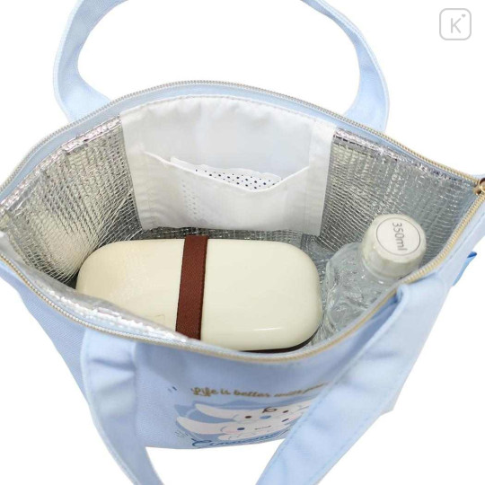 Japan Sanrio Insulated Cooler Lunch Bag - Cinnamoroll & Milk : Light Blue - 3