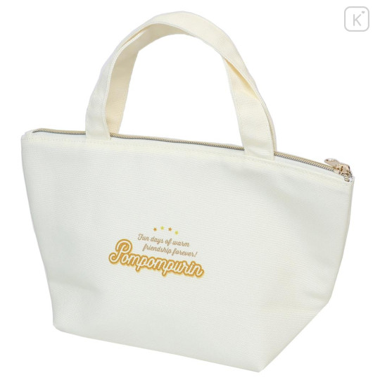 Japan Sanrio Insulated Cooler Lunch Bag - Pompompurin & Friend : Light Yellow - 2