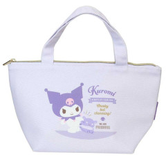 Japan Sanrio Insulated Cooler Lunch Bag - Kuromi & Baku : Light Purple
