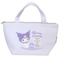 Japan Sanrio Insulated Cooler Lunch Bag - Kuromi & Baku : Light Purple - 1
