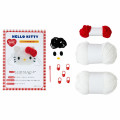 Japan Sanrio Original Face-shaped Drawstring Bag Knitting Kit - Hello Kitty : Sanrio Craft Club - 2