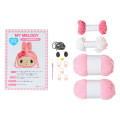 Japan Sanrio Original Face-shaped Drawstring Bag Knitting Kit - My Melody : Sanrio Craft Club - 2