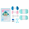 Japan Sanrio Original Face-shaped Drawstring Bag Knitting Kit - Hangyodon : Sanrio Craft Club - 2