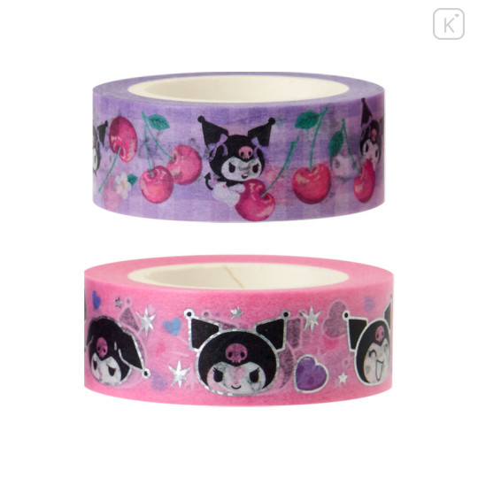 Japan Sanrio Original Paper Tape Set - Kuromi - 2