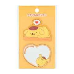 Japan Sanrio Original Acrylic Sticker Set - Pompompurin