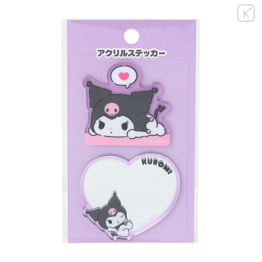 Japan Sanrio Original Acrylic Sticker Set - Kuromi - 1