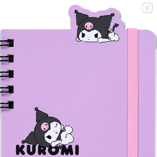 Japan Sanrio Original Ring Notebook - Kuromi - 4