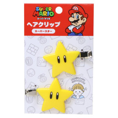 Japan Super Mario Hair Clip Set - Super Star